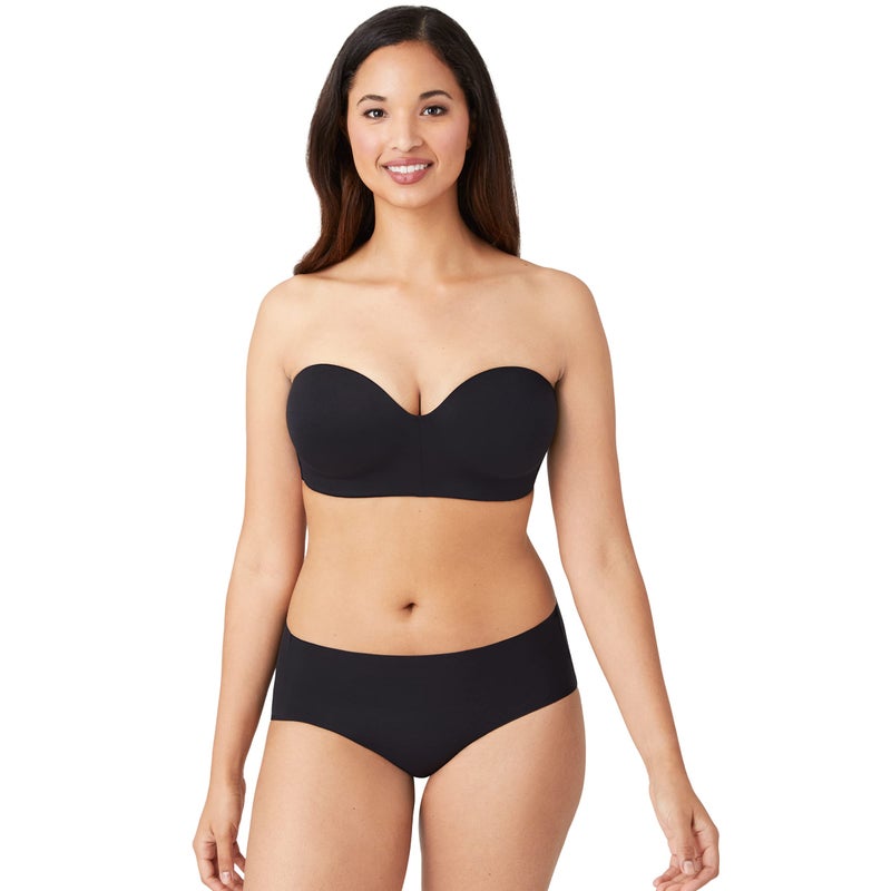 Wacoal Womens Staying Power Wire Free Strapless Convertible Bra, Black, 38D - Image 3